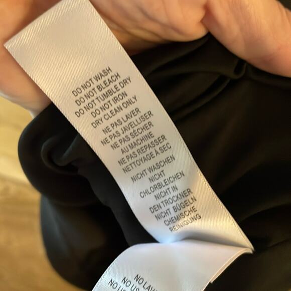 ADRIANNA PAPELL NWT Gathered Knit Wrap V-Neck Elbow Sleeve Wrap Dress Size 10 - Picture 7 of 8